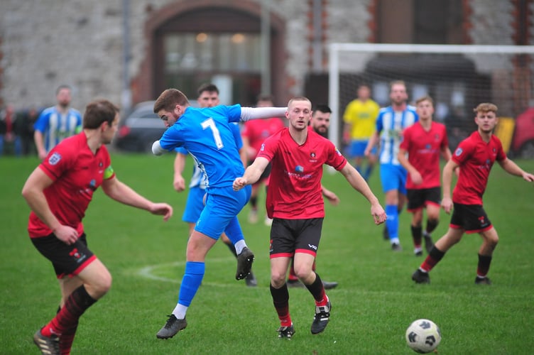 South Devon Football League Premier Division.  Newton Abbot  66 versus East Allington United. A 4-2 home win for '66.