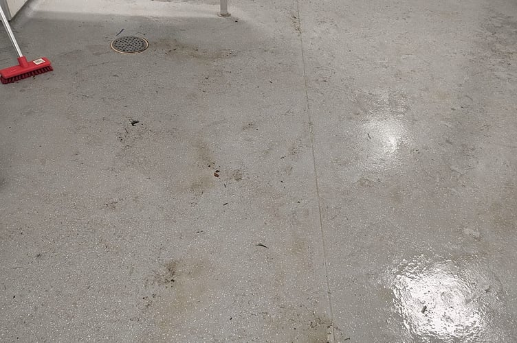 Customers have complained of slimy floors