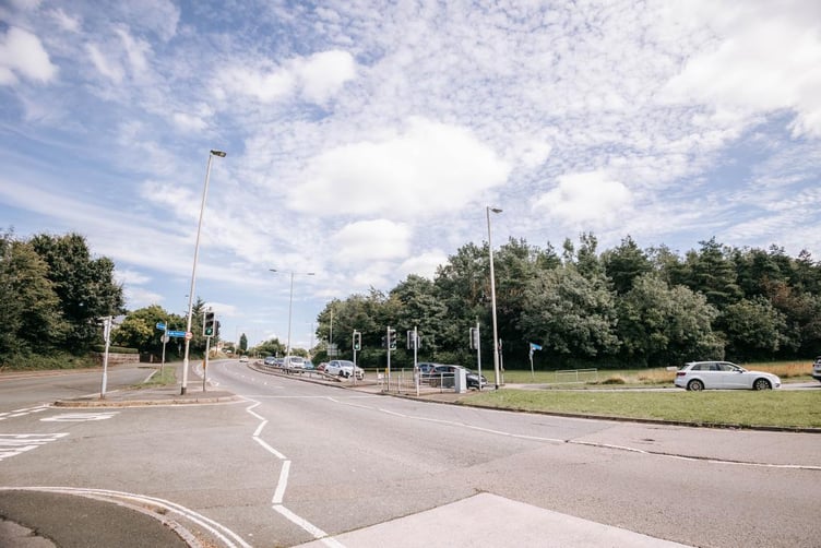 Woolwell Roundabout west looking north
