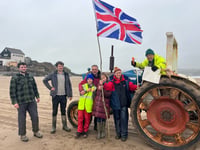 Farmers launch protest from Bigbury to Burgh Island