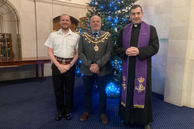 A Christmas carol service at Britannia Royal Naval College