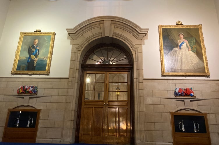 The entrance to the Quarter Deck
