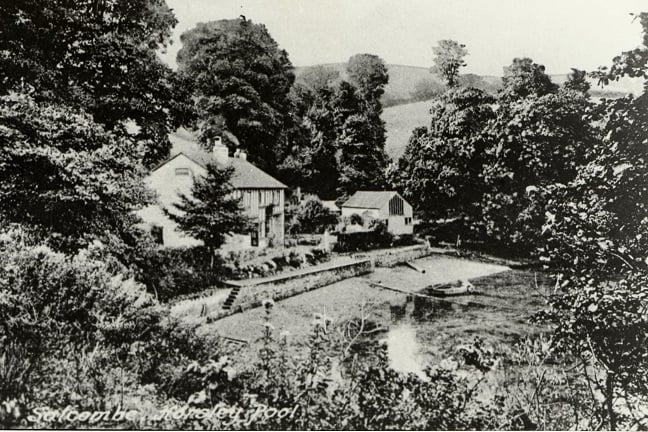 House called The Haven, Horsley Pool, East Portlemouth/Salcombe. Surrounded by trees.
