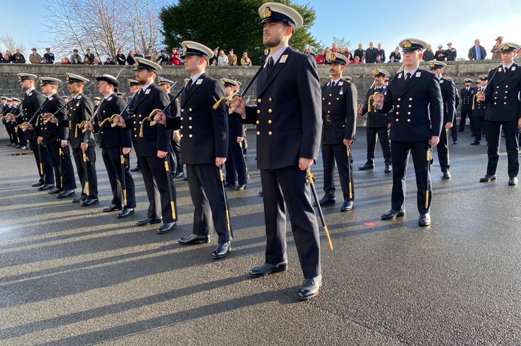 On parade