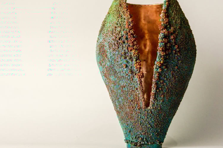 Dawn Vessel - metalwork by Willow Bloomfield