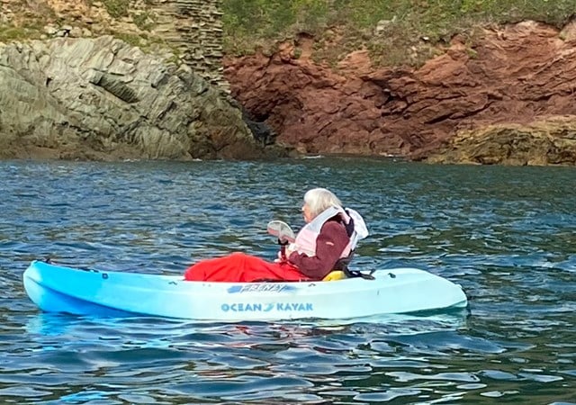 Elaine-aged 102- looks back on her fundraising kayaking 