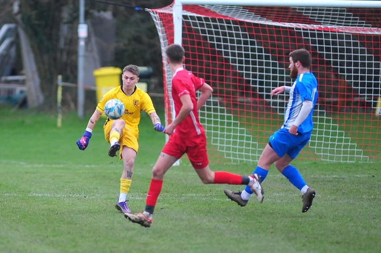 South Devon Football League Premier Division. Kingsteignton Athletic versus Newton Abbot 66 . A 4-1 home win for the Rams