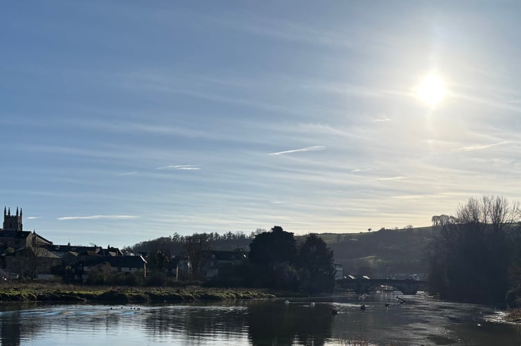 Wintry River Dart by Carolyn Norris