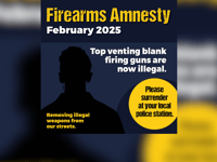 Month-long amnesty for blank-firing pistols 