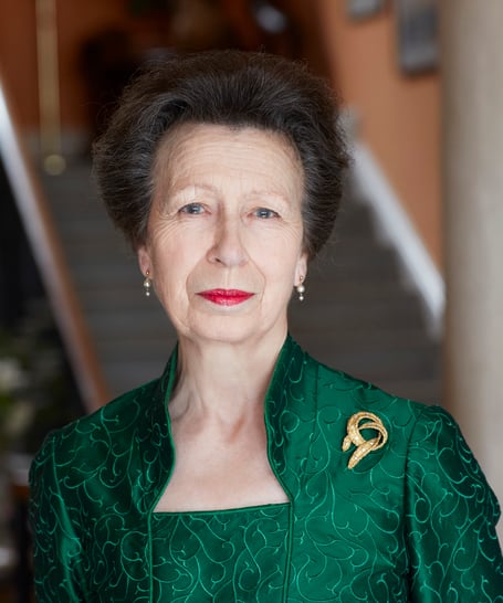 Obligatory credit: Photograph by JOHN SWANNELL/CAMERA PRESS.
HRH Princess Anne, The Princess Royal, wearing an emerald green dress and matching jacket, pictured at Gatcombe Park in a photograph taken to mark her 70th birthday.