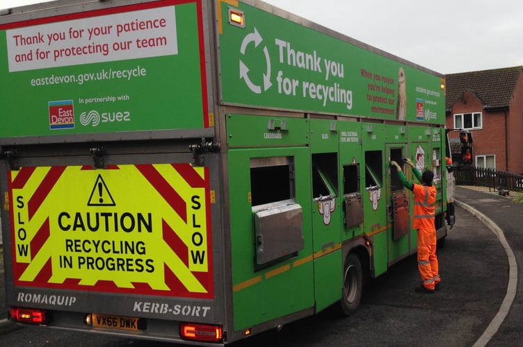 Recycling lorry (Image courtesy EDDC) - LDRS 