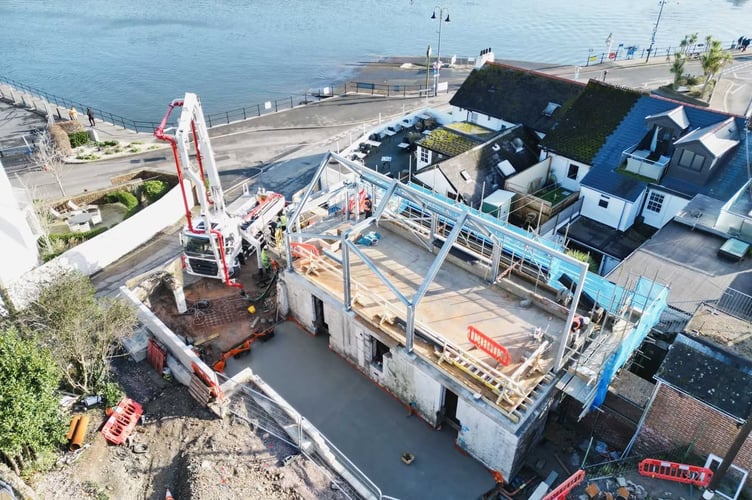 Work progresses on Dartmouth lifeboat station