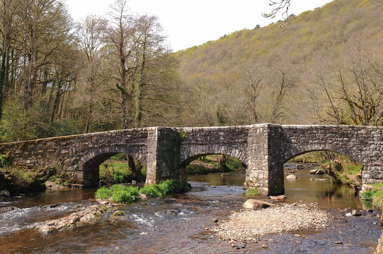 Fingle Bridge in Dartmoor 