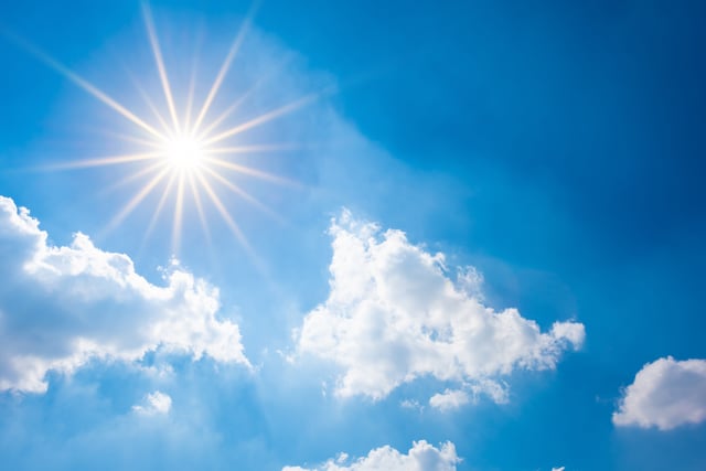 Sunny and mostly dry today patchy rain possible tomorrow
