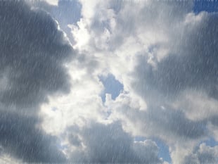 Gentle breezes with possible rain today, sunny tomorrow
