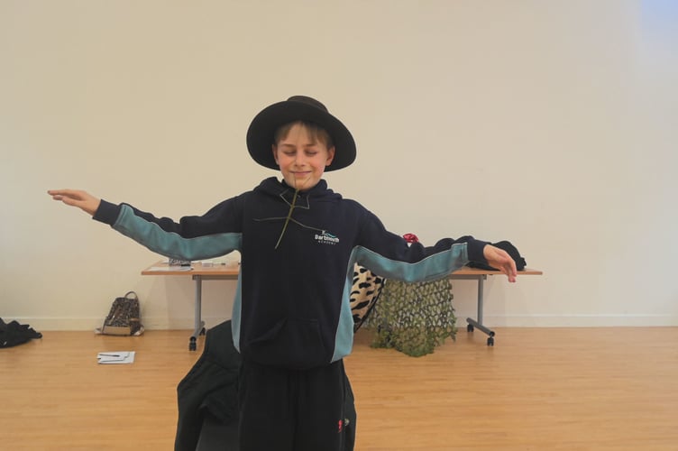 Striking a pose with a stick insect