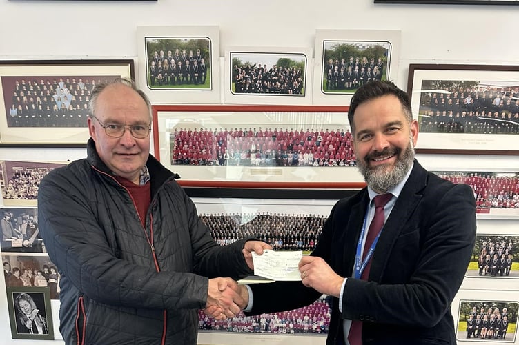 Cllr Hawkins and Paul Girardot  - Dartmouth Academy 