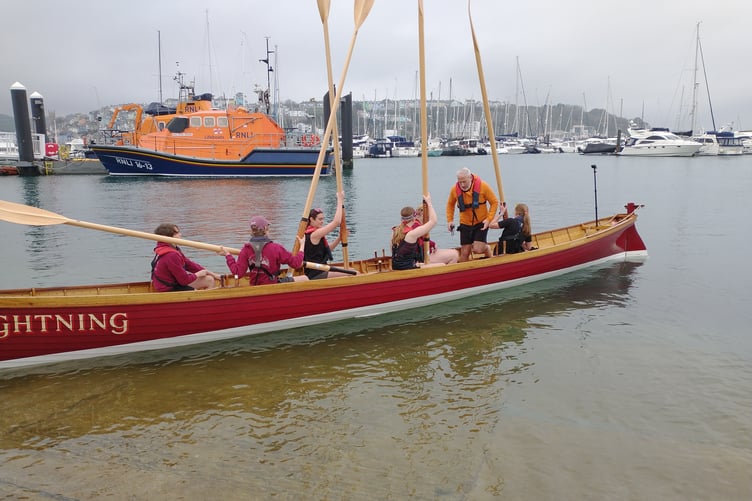 Dart Gig Club at Brixham Frostbite Regatta. Picture: Dart Gig Club