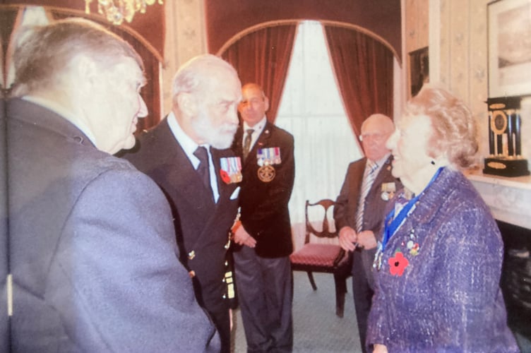 Alderman Kathleen Hill meets Prince Michael of Kent on behalf of the Royal British Legion