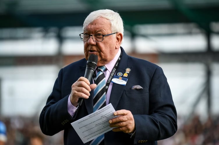 Exeter Rugby Club chairman and chief executive, Tony Rowe CBE