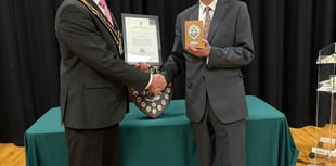 Colin Smith awarded for dedication to Ivybridge community