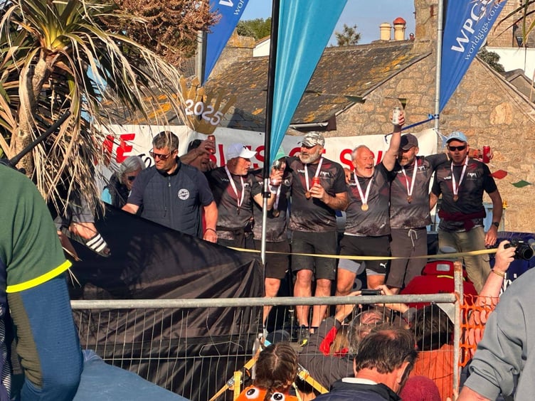 Dart went mob-handed to the Scillies gig rowing regatta taking bronze