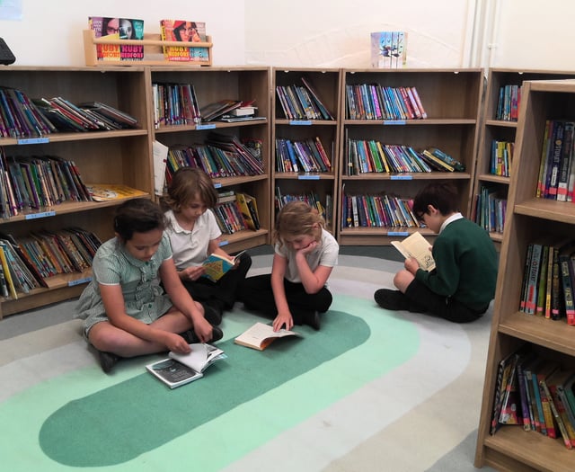Stoke Fleming Primary School unveils stunning refurbished library