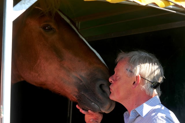 Martin Clunes opens horse event at Devon County Show
