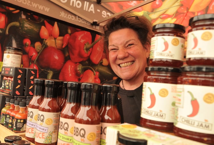 Devon County Show. Giordy Lappon from South Devon Chilli Farm