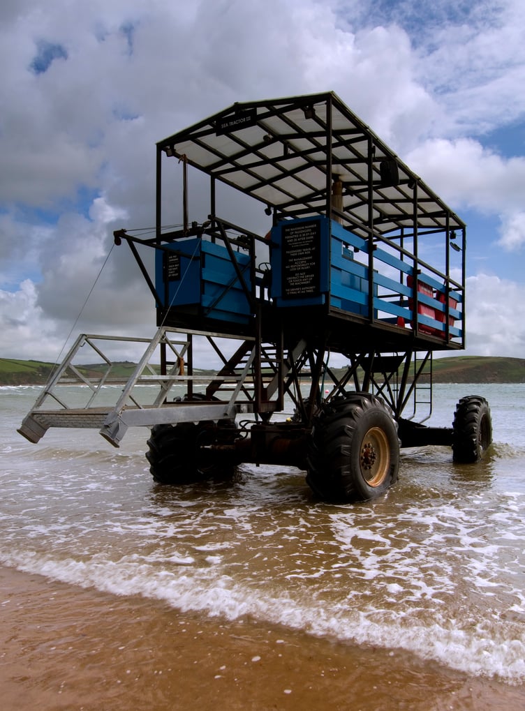 Burgh Island sea tractor