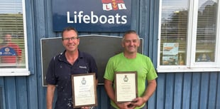 Dartmouth RNLI volunteers commended for dedication as they retire