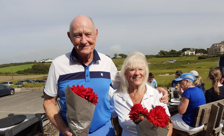 Roger Brownill and Annie Gloster. Tournament winners.