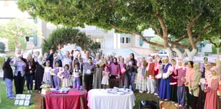 Palestinian young people perform as part of Totnes Fringe Festival