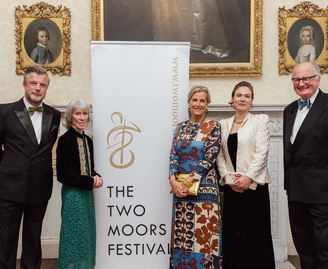 Two Moors Festival 25th anniversary dinner with royalty