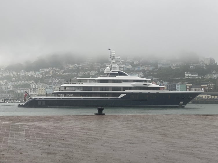 Moonstone moored on a misty morning