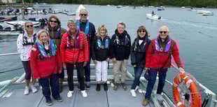 Salcombe RNLI fundraisers enjoy a trip out to sea