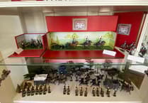 Fun and formation with toy soldier parade in Modbury