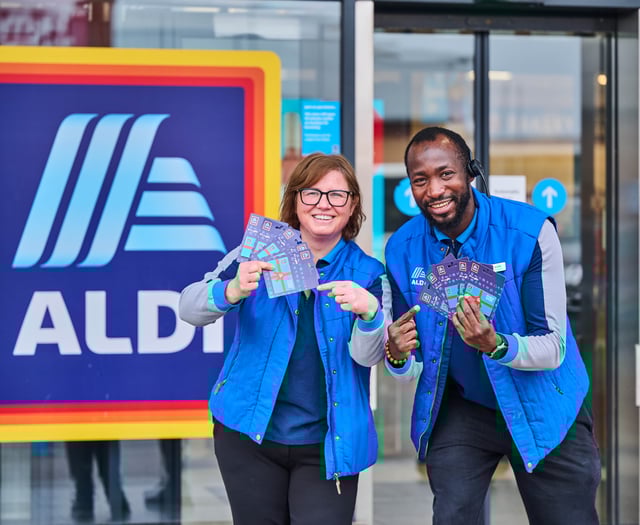 Aldi  thanks shoppers in Devon for helping raise £12 million 