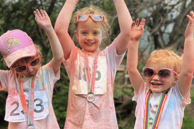 Blackawton Primary School colour run raises over £2,000