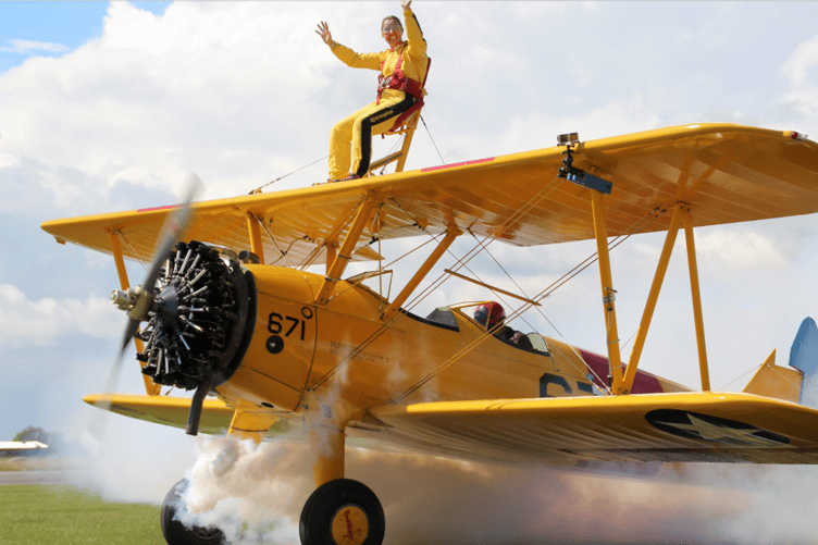A previous wing walking experience. PHOTO: WingWalk.Buzz Ltd.