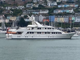 Motor Yacht 'Constance' visits Dartmouth 