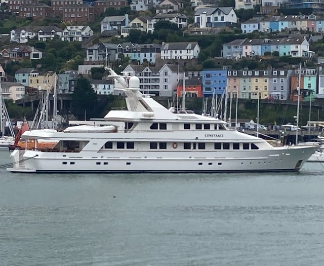 Motor Yacht 'Constance' visits Dartmouth 