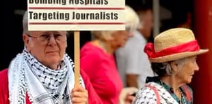 Totnes red line protest calls for UK to end arms sales to Israel