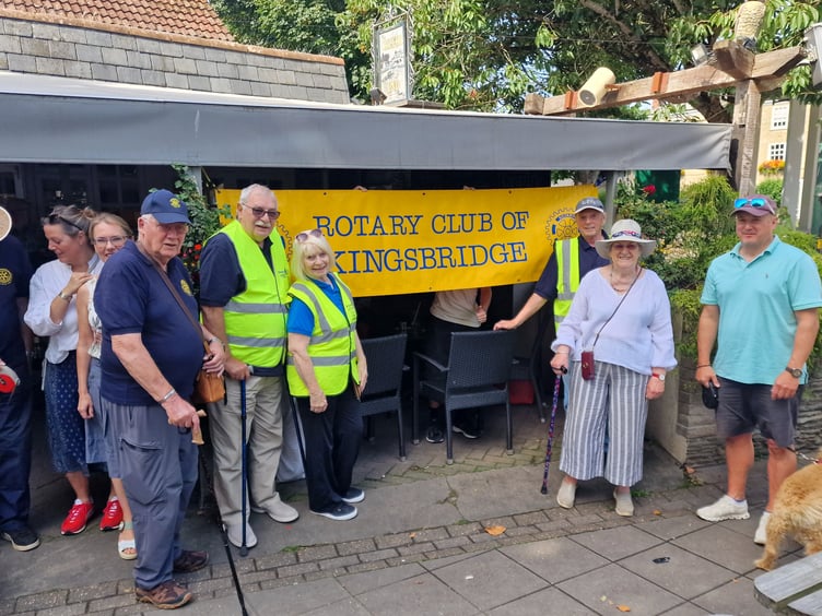 Members take part in the sponsored walk