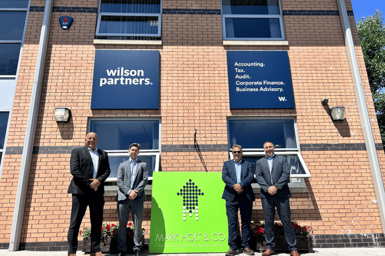 L to R: Mark Whittaker, Gordon McCaw, Peter Hill and Neil Huntley of Plymouth accountancy firm Wilson Partners – formerly Mark Holt & Co