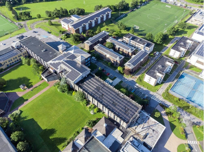 Marjon University from the air 