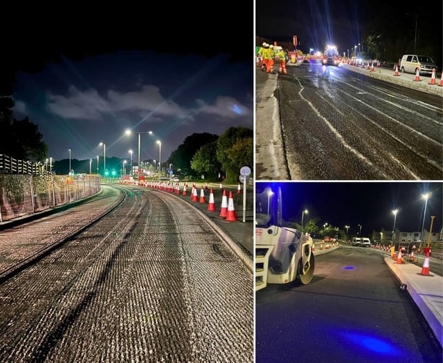 Woolwell to The George roadworks nearing completion 