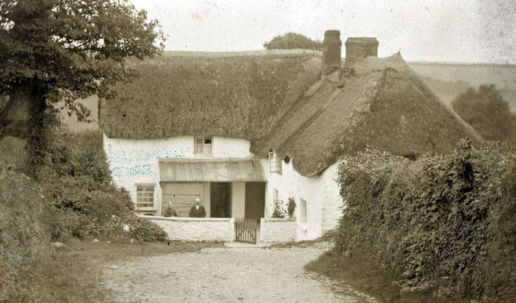 Home Park thatched house 1890