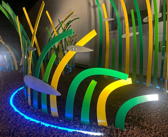 Torbay Hospital unveils Seagrass Meadow sculpture