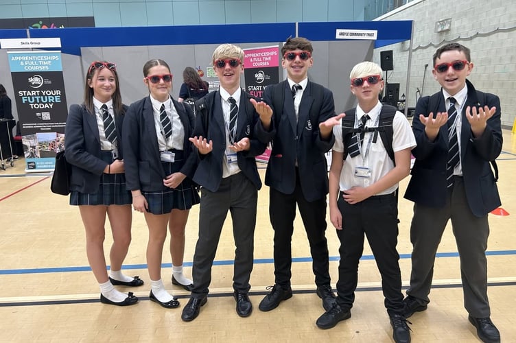 Students at the careers fair